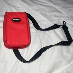 「 gameboy case - red with black strap 」